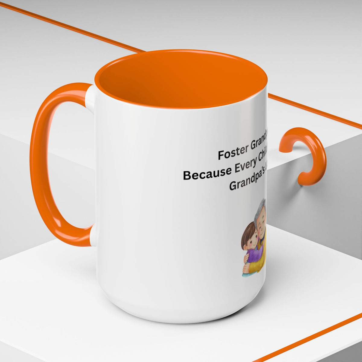 Grandpa Coffee Mug – Foster Grandparent Gift, Foster Care Family Mug (11oz, 15oz)