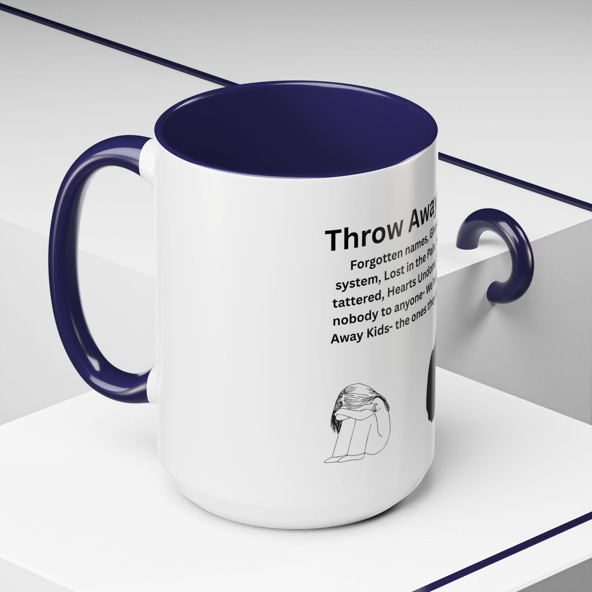 Throw away Kids Accent Coffee Mug (11, 15oz)