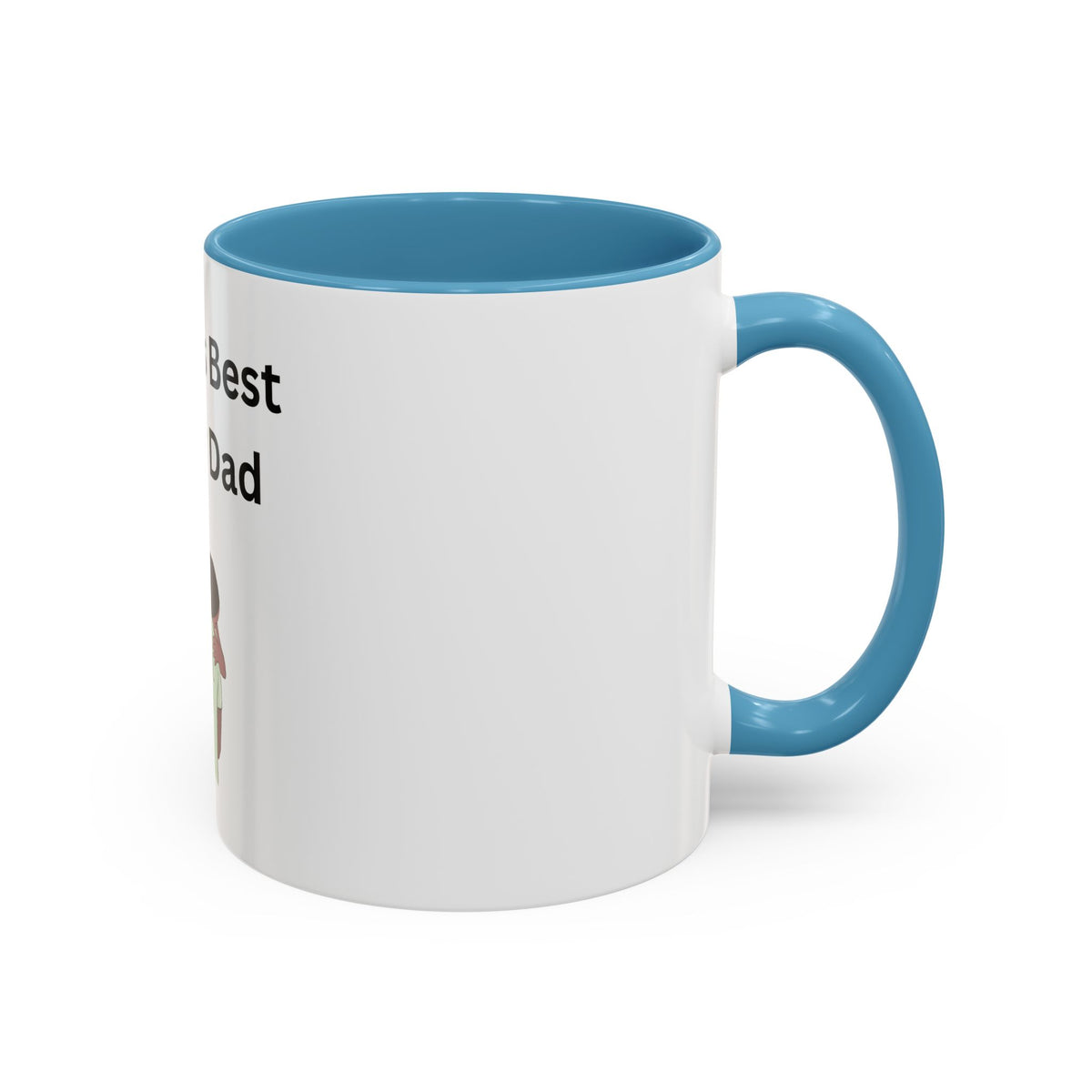 Worlds Best Dad Accent Coffee Mug (11, 15oz)