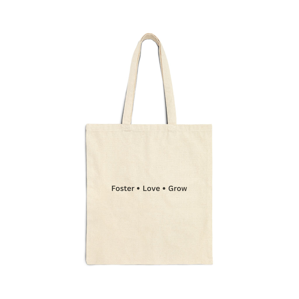 Foster Love Grow Canvas Tote Bag – Foster Family Gift, Foster Care Awareness Bag