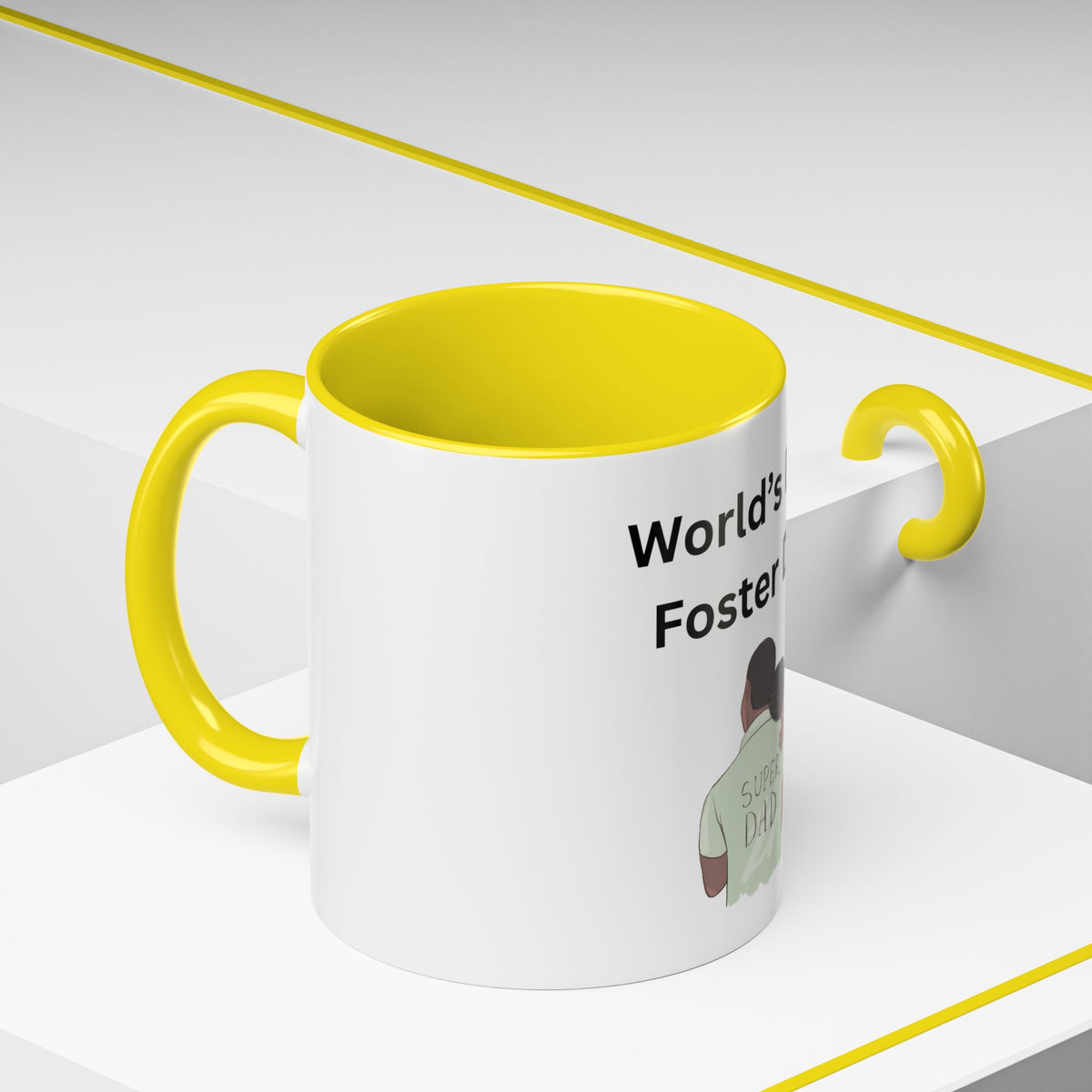 Worlds Best Dad Accent Coffee Mug (11, 15oz)