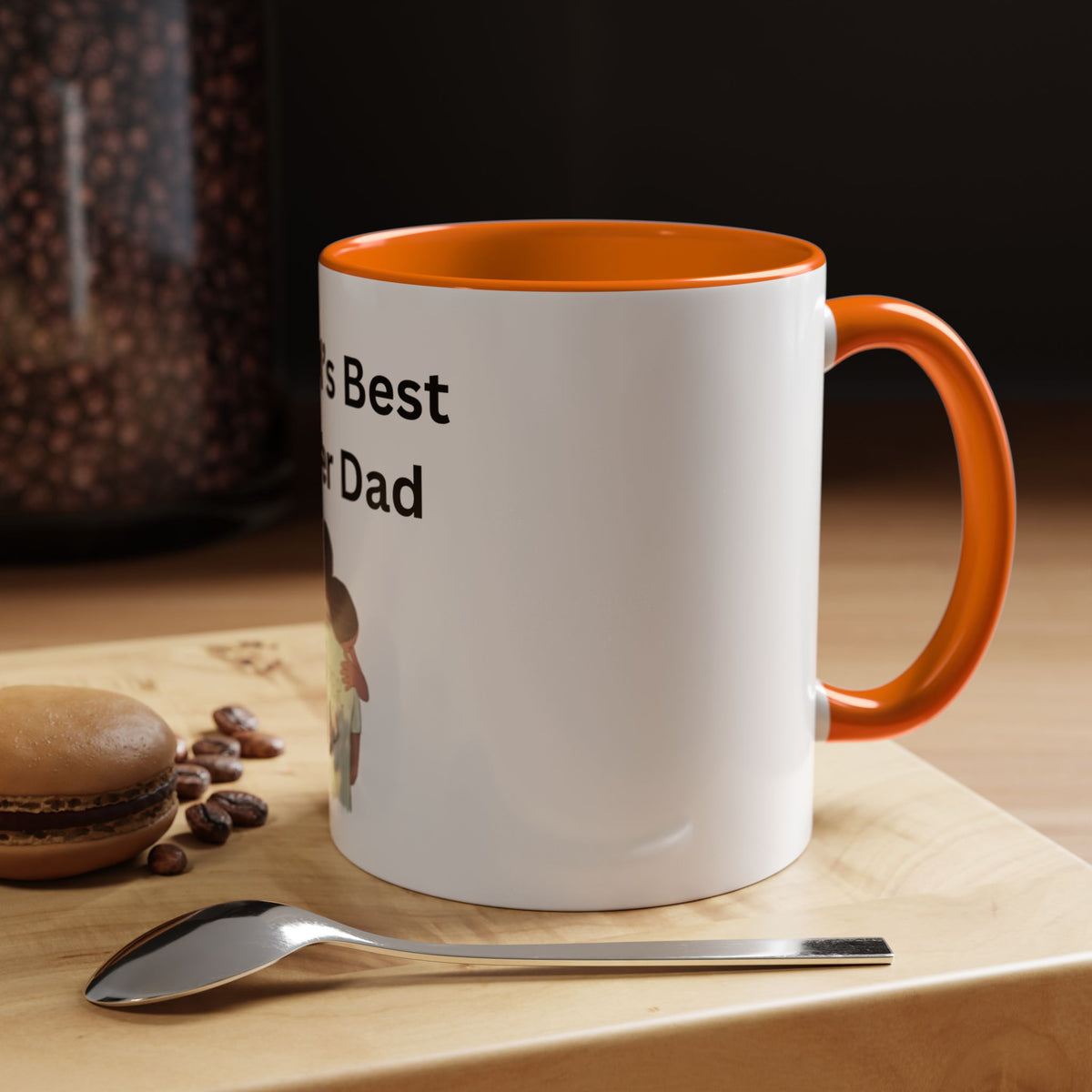 Worlds Best Dad Accent Coffee Mug (11, 15oz)