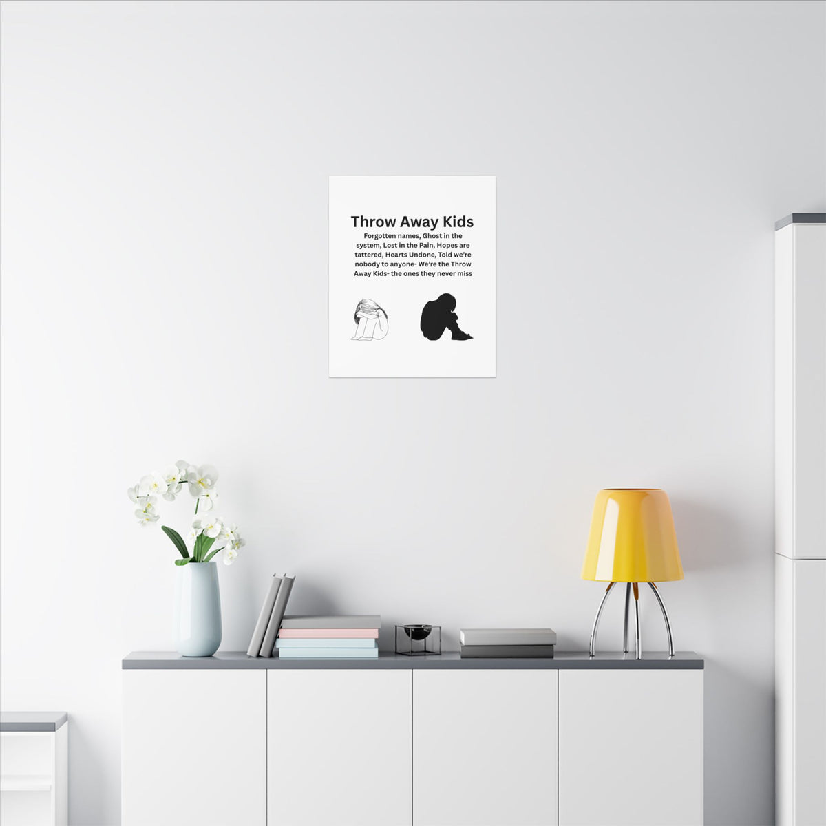 Throw away Kids - Matte Canvas, Stretched, 0.75" (Multi-Size)