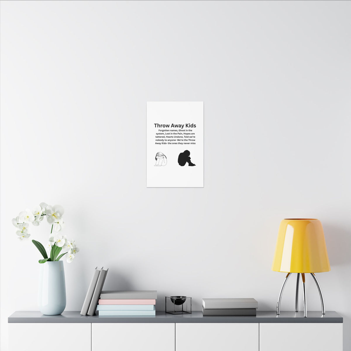Throw away Kids - Matte Canvas, Stretched, 0.75" (Multi-Size)