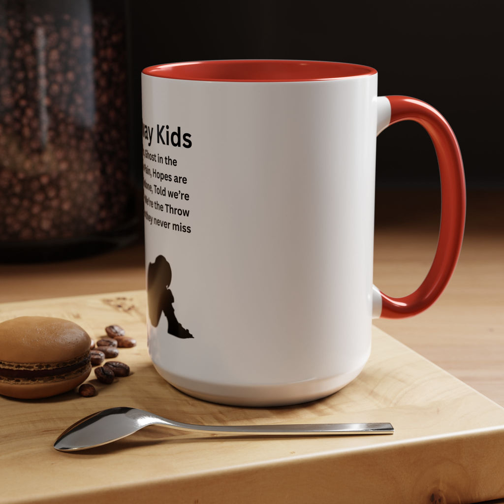 Throw away Kids Accent Coffee Mug (11, 15oz)