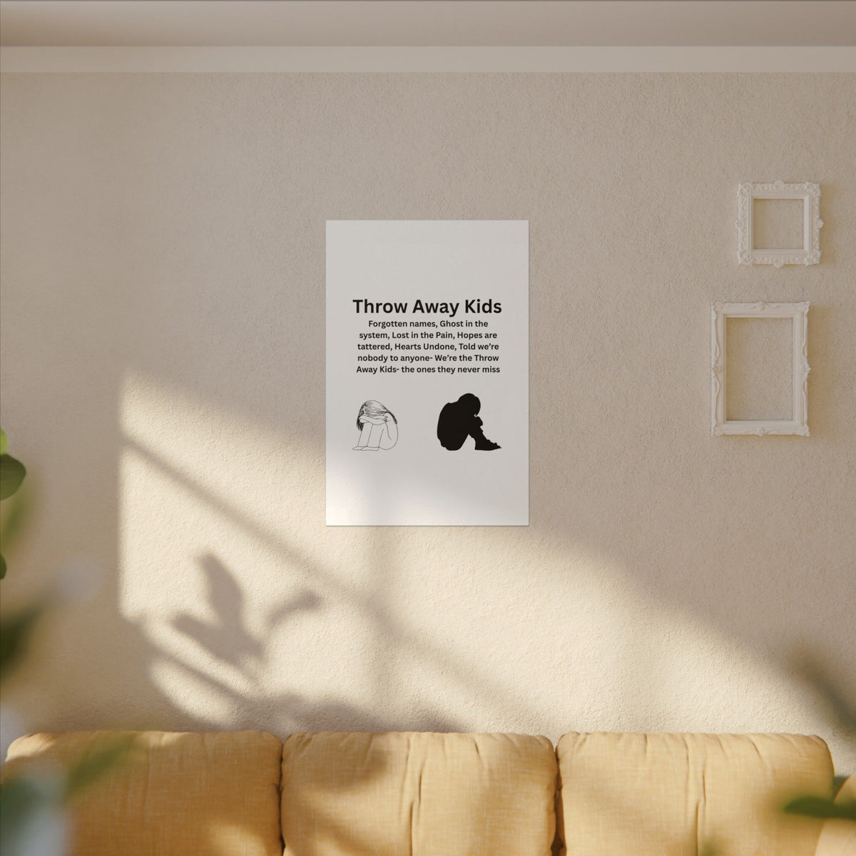 Throw away Kids - Matte Canvas, Stretched, 0.75" (Multi-Size)