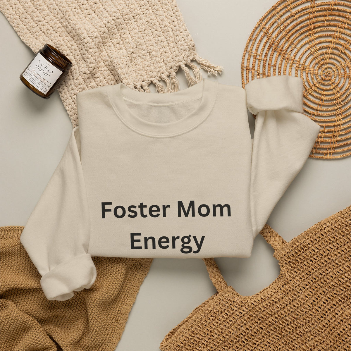 Foster Mom Energy Sweatshirt
