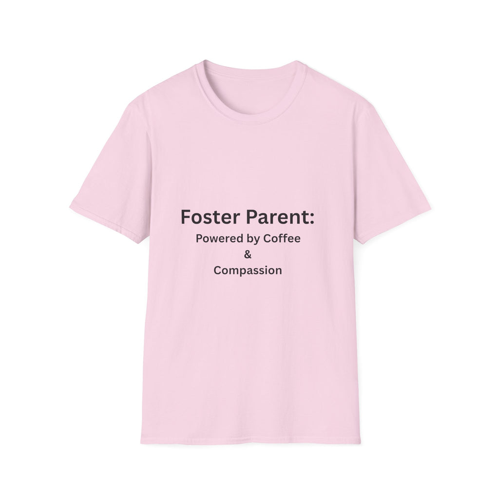 Foster Parent: Powered by Coffee Unisex Softstyle T-Shirt