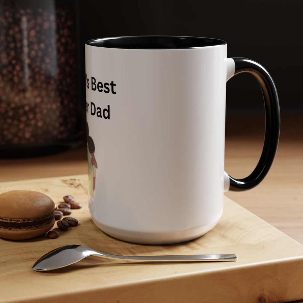Worlds Best Dad Accent Coffee Mug (11, 15oz)