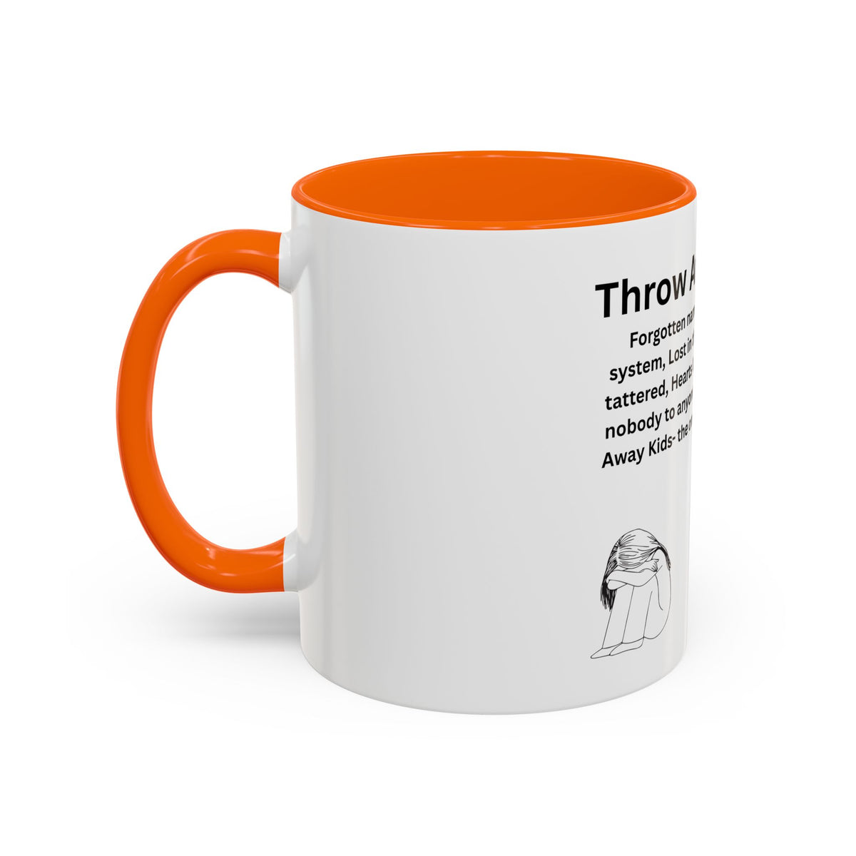 Throw away Kids Accent Coffee Mug (11, 15oz)
