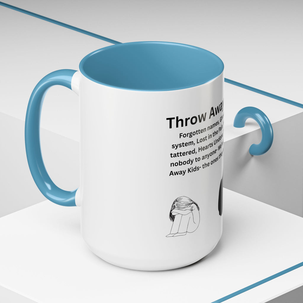 Throw away Kids Accent Coffee Mug (11, 15oz)