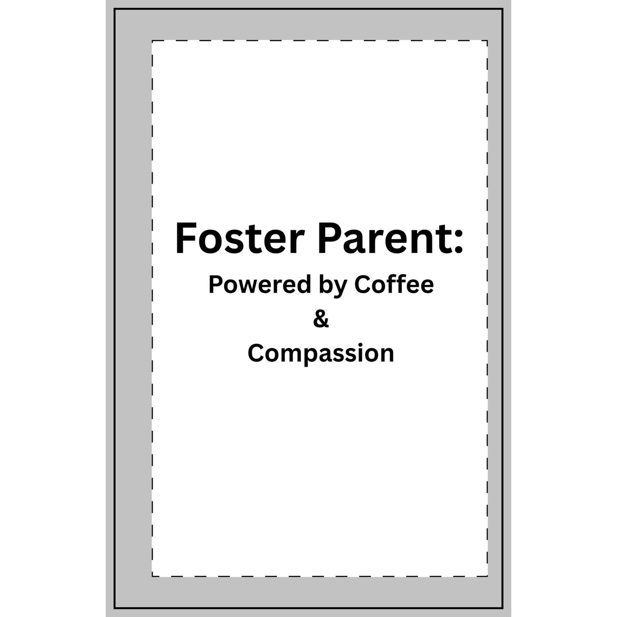 Foster Parent: Powered by Love & Coffee Spiral Notebook – Dotted