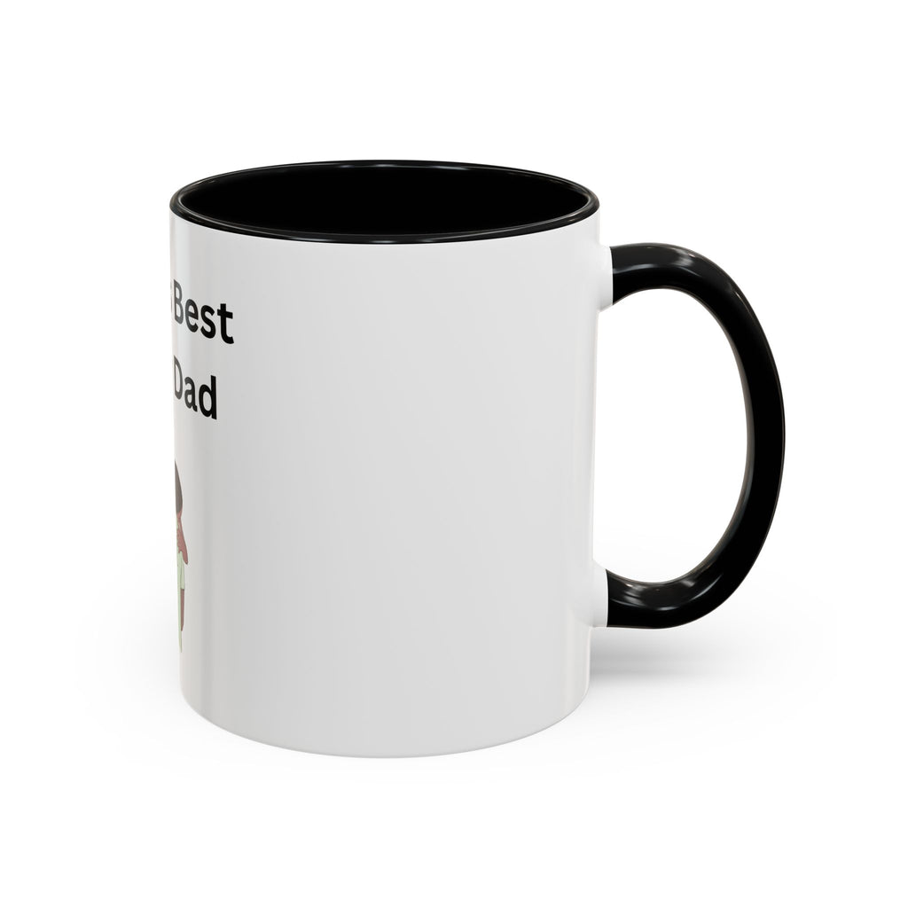 Worlds Best Dad Accent Coffee Mug (11, 15oz)