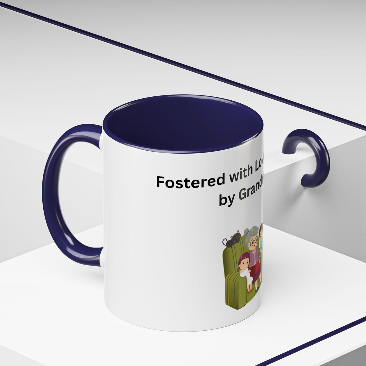 Fostered by Love Grandma Coffee Mug – Foster Grandma Gift, Foster Care Family Mug (11oz, 15oz)