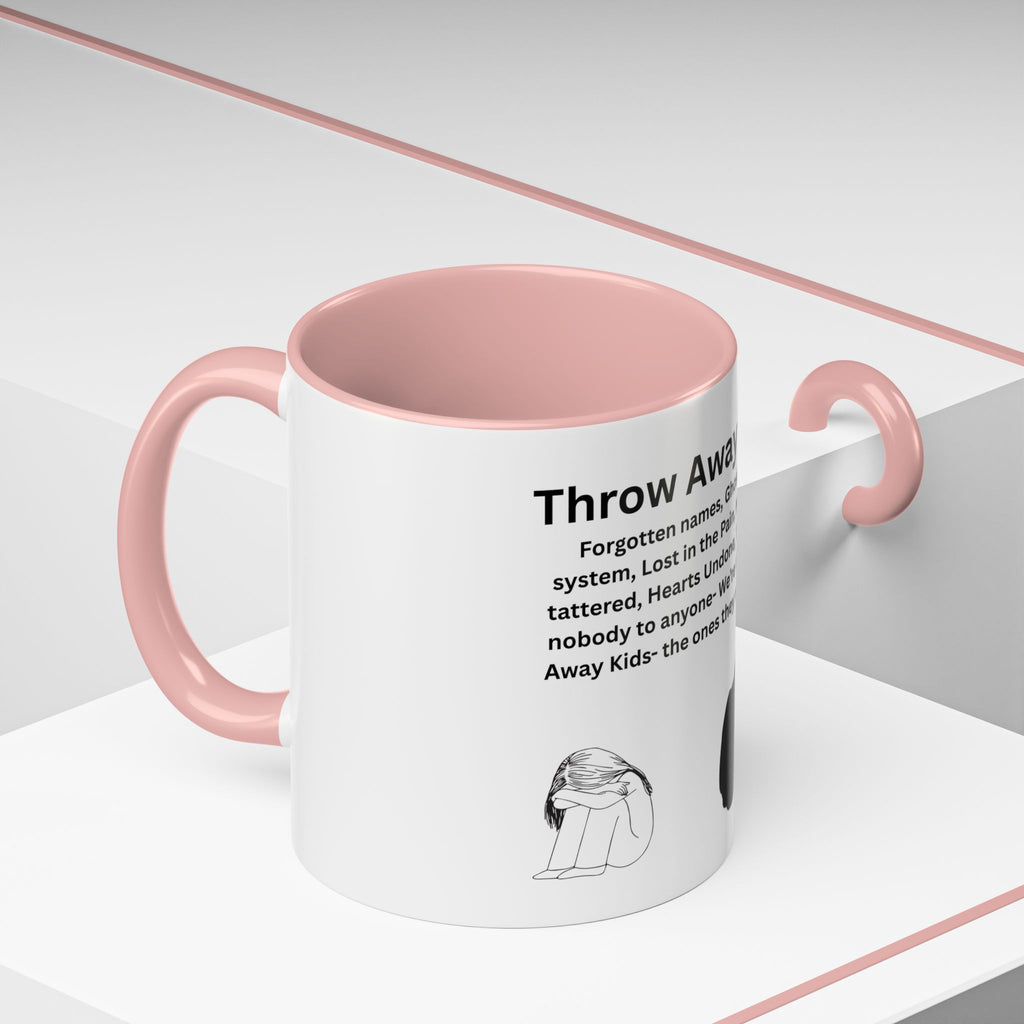 Throw away Kids Accent Coffee Mug (11, 15oz)