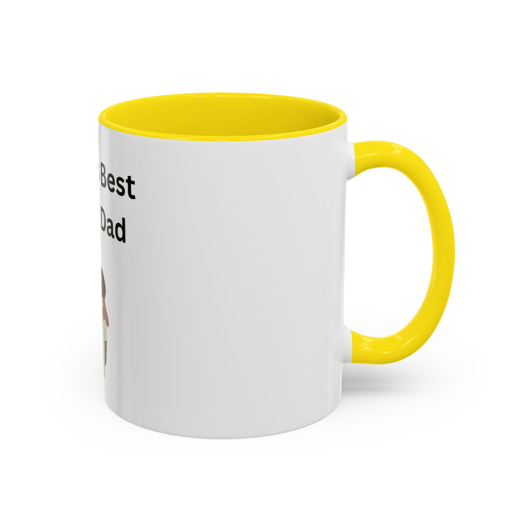 Worlds Best Dad Accent Coffee Mug (11, 15oz)